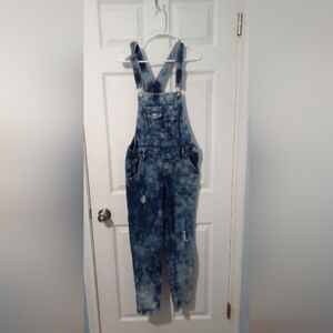 Zanadi Blue Acid Wash Jumpsuit with Adjustable Straps